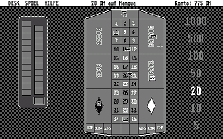 ST Roulette atari screenshot
